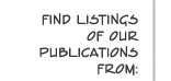 Find listings of our publications from: